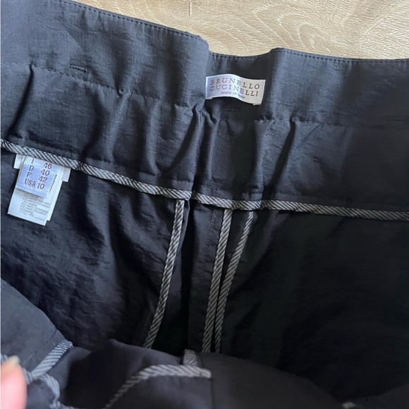 Brunello Cucinelli Womens Pants Tapered High Rise Pull On Cropped Size US 10 - Picture 6 of 12